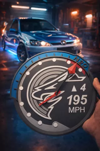 Need For Speed U2 Eagle Tachometer Wall Clock