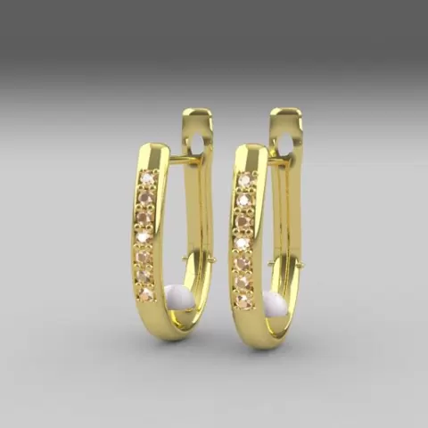 U Diamonds Pearl Plug Earrings