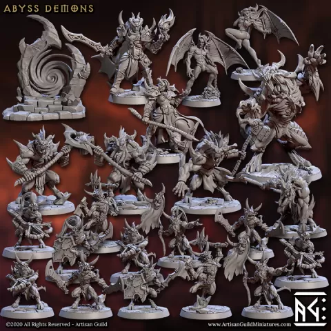 Abyss Demons (Complete Set - 10) by Artisan Guild