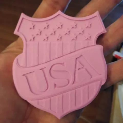 USA - Happy Birthday America coin / wall mount plague by SHOLM JARBOE