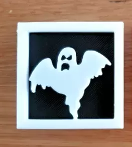 Mini Ghost Silhouette - easy print