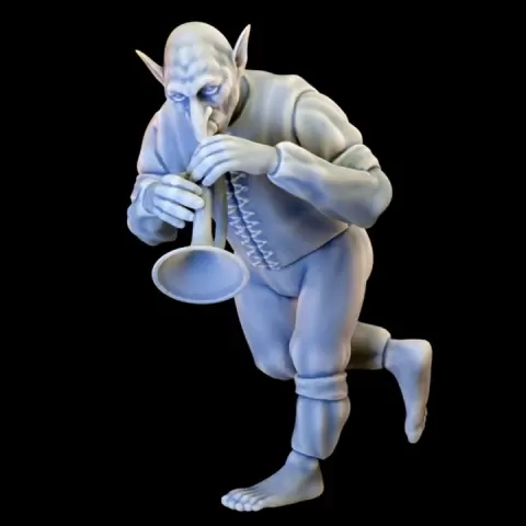 Goblin Musician 1 - Fantasy Tavern District Vol II by YourNeighborKnight Minis