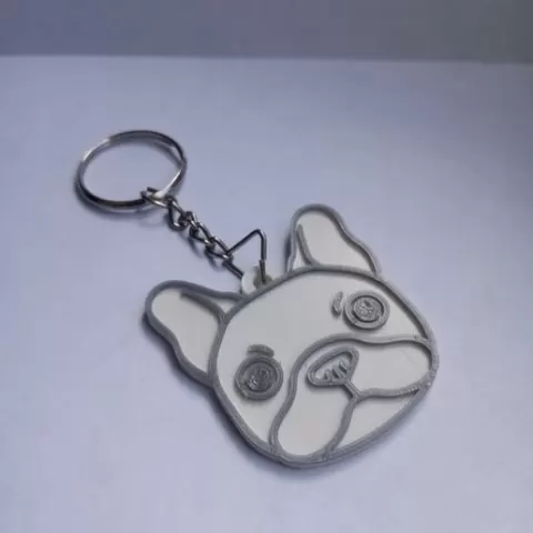 French bulldog keychain