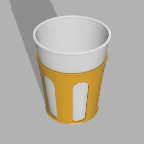 Plastic cup holder by IDeMa 3D