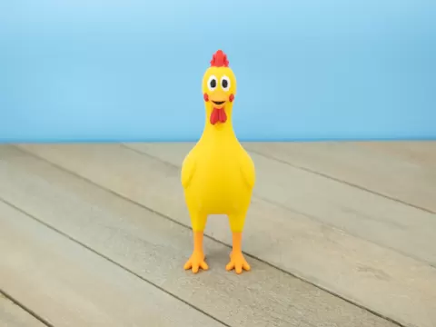 Rubber Chicken Keychain