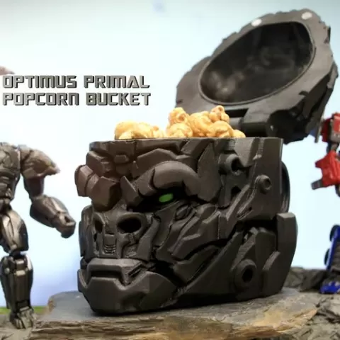 Transformers ROTB Optimus Primal Popcorn Bucket