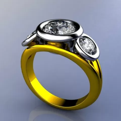 Three Stone Diamond Ring
