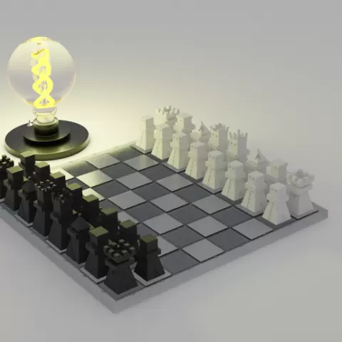 Set Chess LowPoly