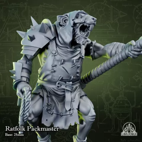 Ratfolk Packmaster by Lava Forge