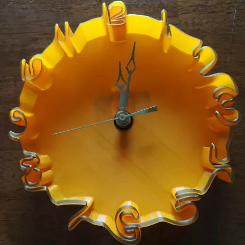 Wavy Clock by Dan Keller