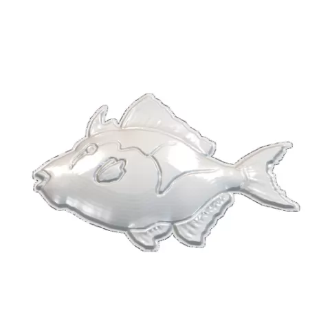 Large Snapper Bass Fish Flat Relief STL 3D CNC Model