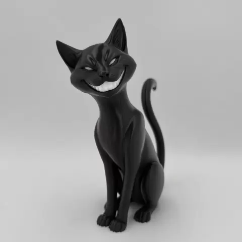 Dark Siamese Cat Sculpture by Jackson Moon
