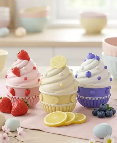 Fruit Cream Easter Eggs