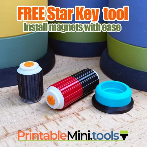 Star Key Tool by PrintableMini.tools