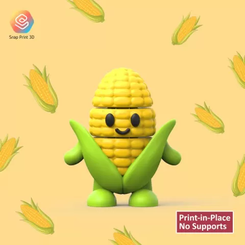 Flexi Corn by SNAP PRINT 3D