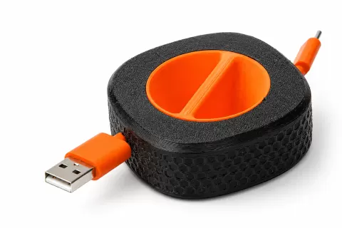 Introducing the Ultimate Portable Rotatable Data Cable Organizer Storage Box!