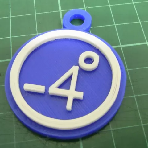 86Duino -4 degrees key ring by Anthony Lu