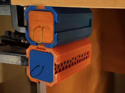Modular drawers with under desk mount - experimental - Stavdahl