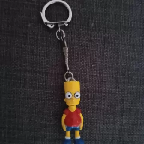Bart Simpson keychain