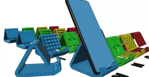 Phone Holder Phone Stand smartphone holder smartphone stand easy print without support