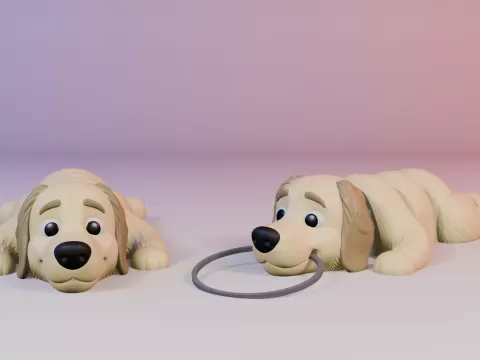 Golden Retriever Mini Flexi (3MF) - FlexiBeasts