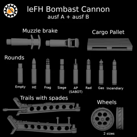 leFH Bombast Cannon
