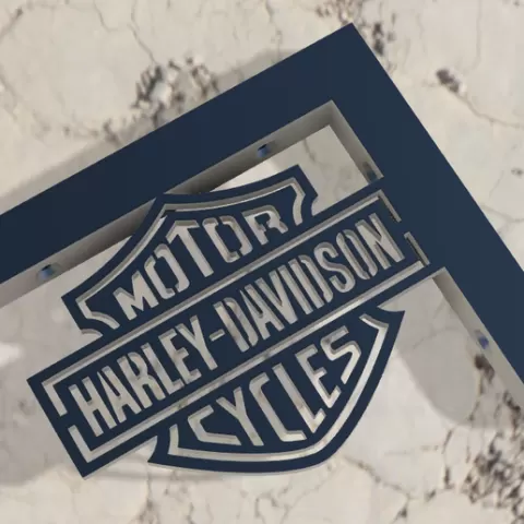 Angle bracket Harley-Davidson wall rack