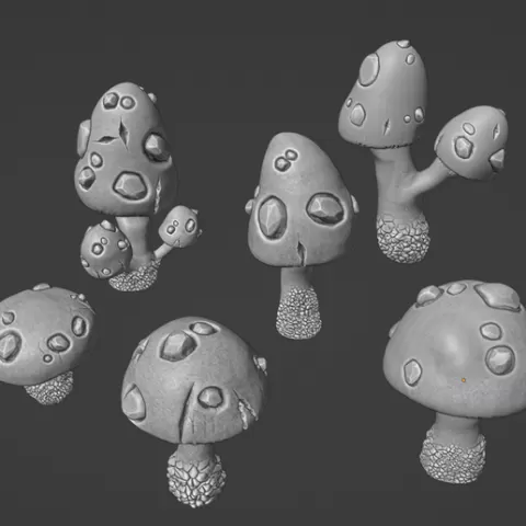 6x mushrooms