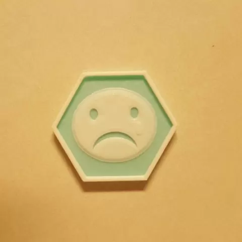 Sad Water Tile (hex) by John Bishop