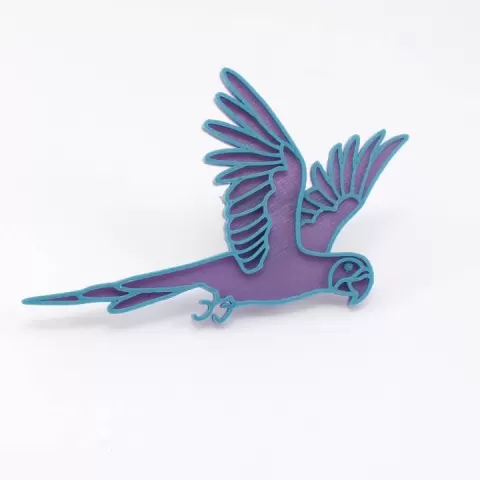 Parrot brooch by Vít Rychlý