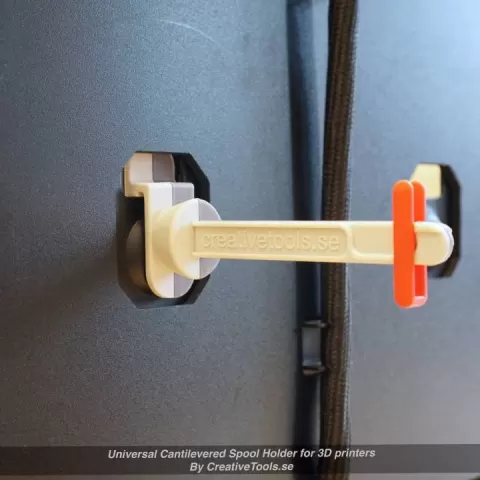 Universal Cantilevered Spool Holder for 3D printers by CreativeTools.se