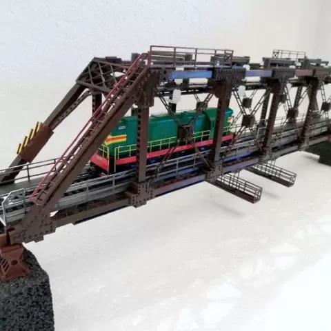Railway bridge scale H0 3D print model