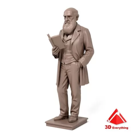 Charles Darwin Statue by 3D Everything