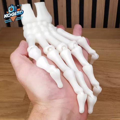 Print in Place Fully Articulated Skeleton Hand