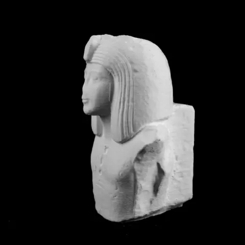 Statue of Osorkon 1st at The Louvre, Paris by Scan The World