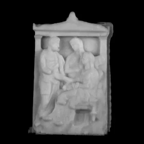 Funerary Stele of Phainippos at The Louvre, Paris by Scan The World