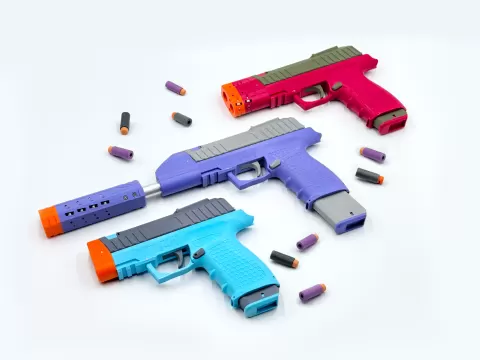 Znc Aus - Functional Powerful Mag-Fed Nerf Pistol - Up to 200FPS