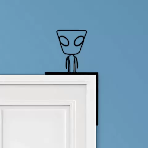 Alien Door Corner Decor