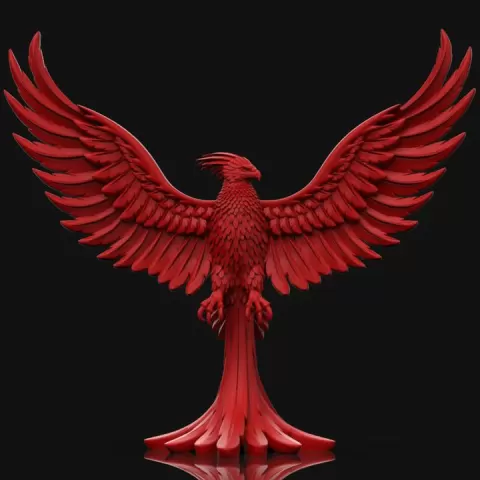 phoenix sculpture by Dmitry Tishchenkov