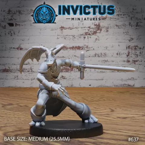 Tongue Alien Side / Alien Race / Space Villager / Star Battle Diplomat / Galactic Warrior Creature / Cosmic Wars Lord / Steampunk Invasion Army / Cyberpunk Trooper Light Attack / Humanoid Fighter / Sci-Fi Encounter by Epic-Miniatures