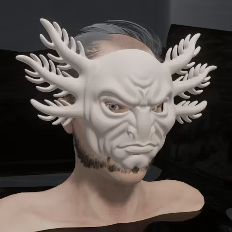 Demon Mask – Fierce Fantasy Creature | High-Detail 3D Printable STL for Cosplay & Decor by Ahsan