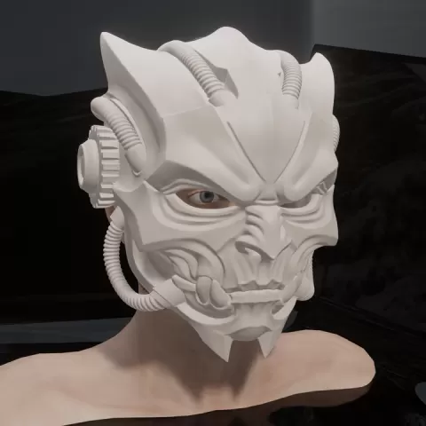 Alien Mask STL – Sci-Fi Extraterrestrial Cosplay Mask | Futuristic 3D Printable Wearable by Ahsan