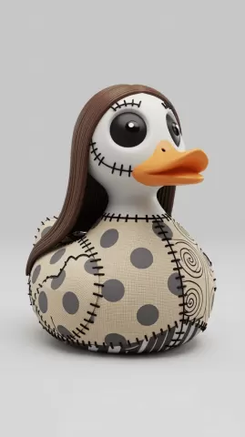 Stitched Rag Doll Duck