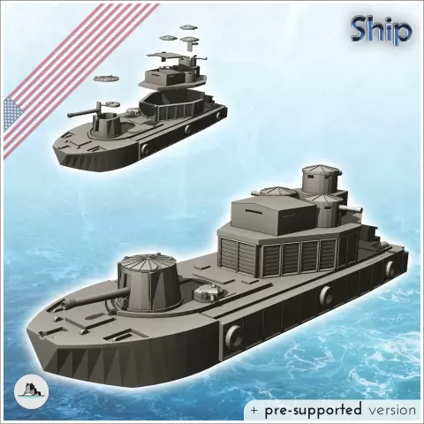 LCM-6 ATC CCB Charlie Boat Monitor - miniatures warhammer ta - Hartolia Miniatures