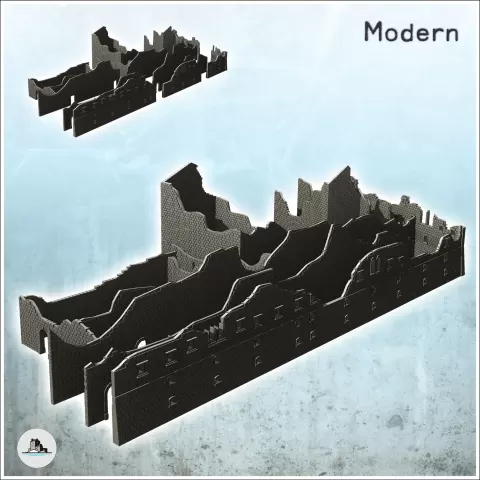 Ruins of the Abbey of Monte Cassino (North-Western part) (Mo - Hartolia Miniatures