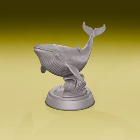 Jumping Whale Statue | Humpback Whale Sculpture | Ocean Decor Figurine | Marine Life Statue | Nautical Home Decoration by yassine reyan
