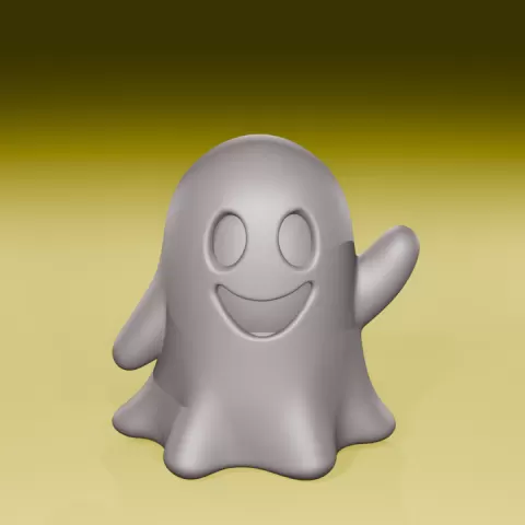 Cute Ghost Figurine | Kawaii Ghost Statue | Halloween Decor | Friendly Ghost Sculpture | Spooky Cute Desk Decoration by yassine reyan