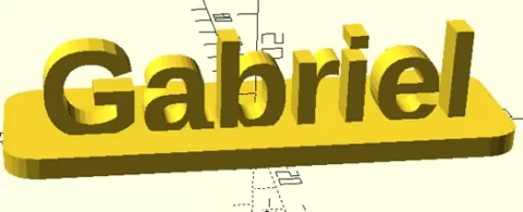 gabriel nameplate