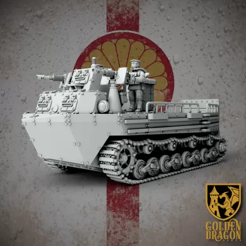 Empire of Japan - Type 4 Ka-Tsu-Kai Amphibious Landing Vehicle by Golden Dragon Games