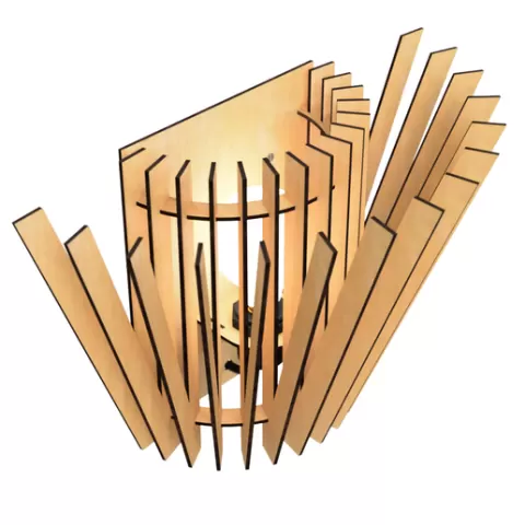 WALL LIGHT STL AND DXF FILES 4